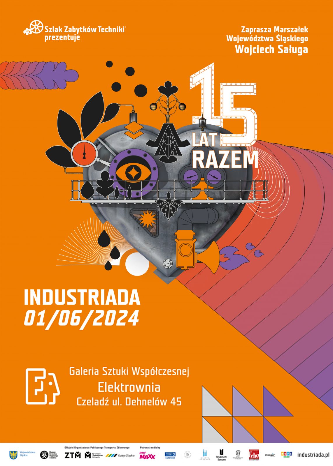 Plakat promujący Industriadę 2024